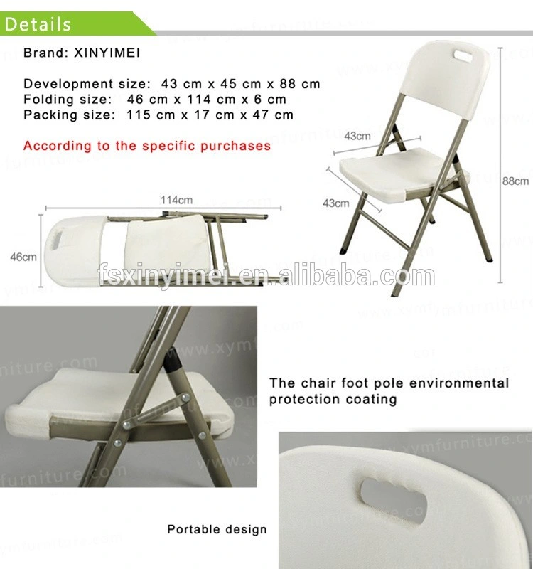 Wholesale Outdoor Plastic Folding Chair for Designer Plastic Chair