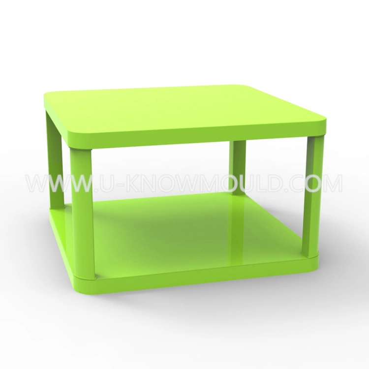 Kindergarten Plastic Rectangular Table Mold / Plastic Table Injection Mould