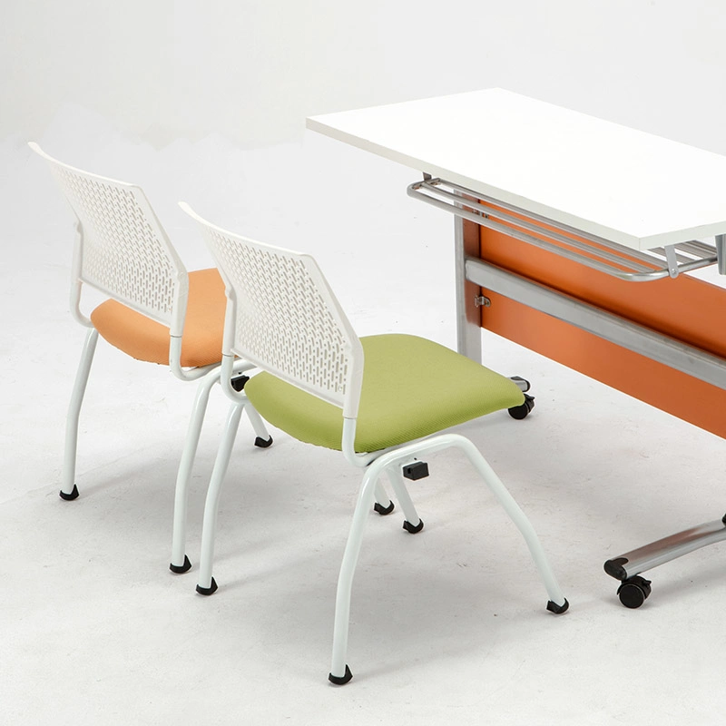 Modern Design Office School Mesh Portable Padded Plastic Folding Chair