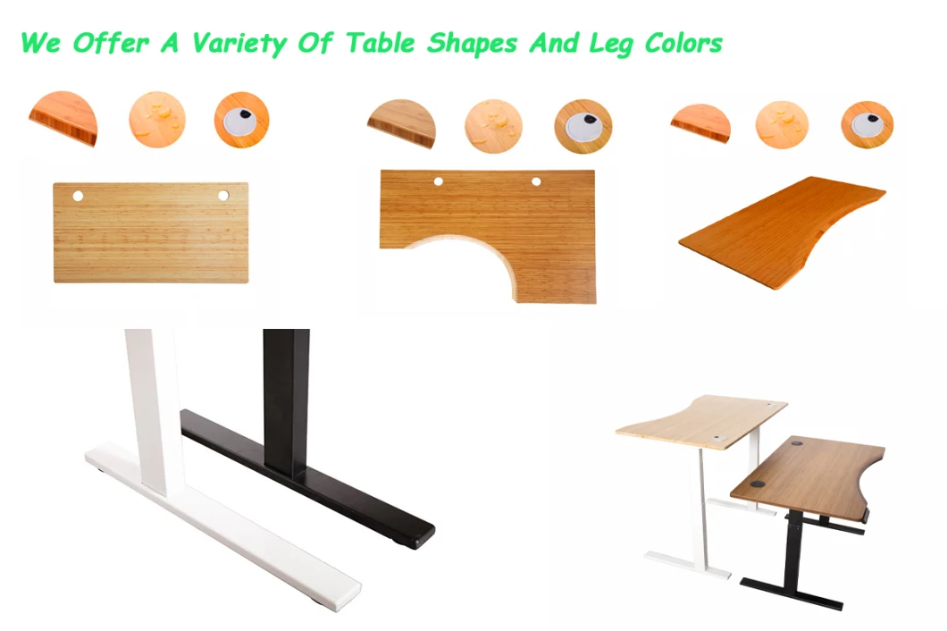 Electric Sit-Stand Adjustable Height Table Legs for Office and Study Table