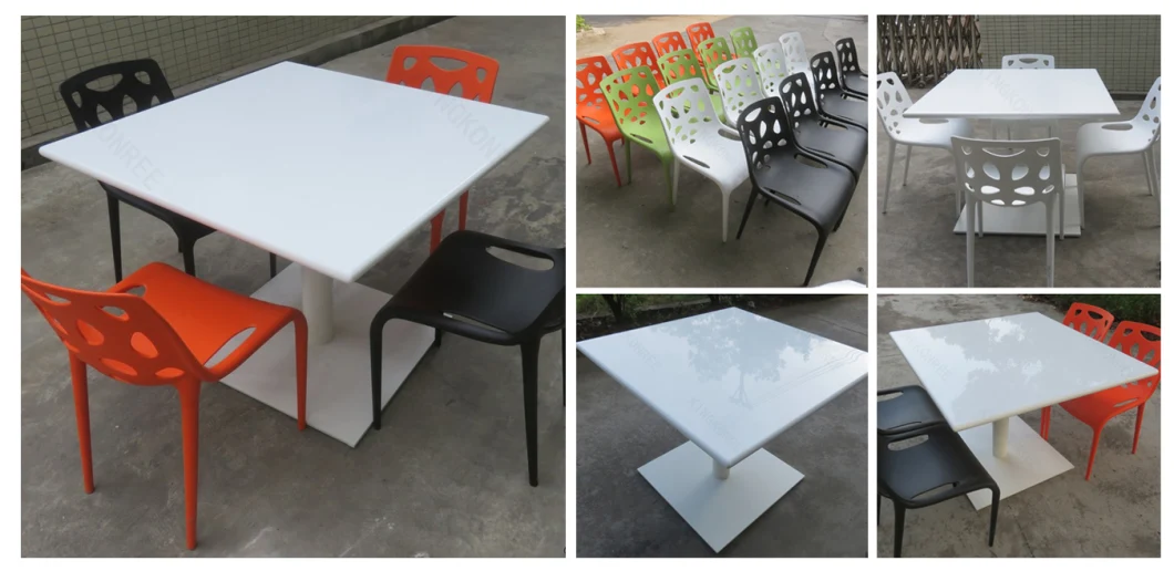 Modern Stone Table Round Colorful Restaurant Tables