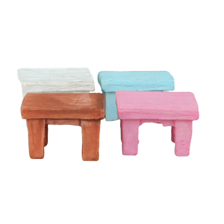 H6 Mini Figurines Miniature Resin Chairs Resin Crafts for Garden Home Decorations