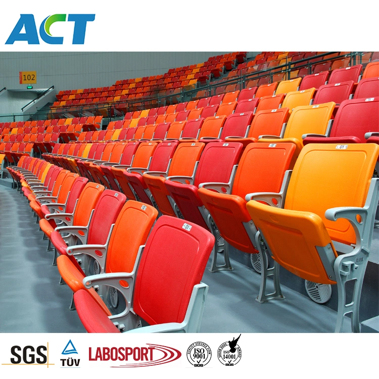Beam Group Mounted HDPE Material Foldable Stadium Seating Chairs