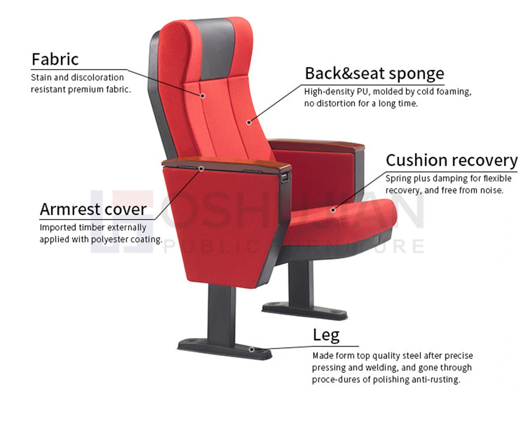 Church Furniture Auditorium Chairs Theater Chairs with Table