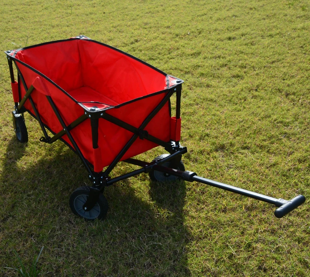 Factory Price Collapsible Folding Mini Wagon Beach Cart for Groceries, Laundry, Sports, Fishing and Camping