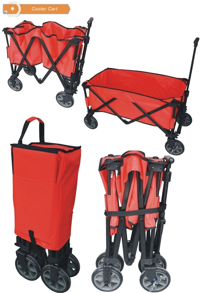 Factory Price Collapsible Folding Heavy Duty Garden Pull Wagon Folding Outdoor Camping Cart Tc0057