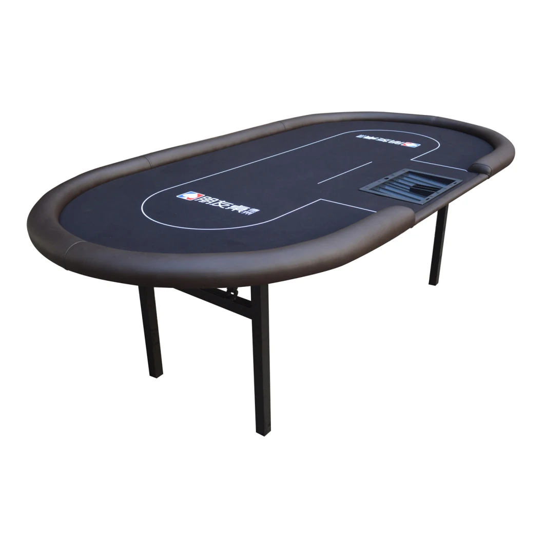 Foldable Poker Table 8 / 10 Person Casino Texas Holdem Game Table