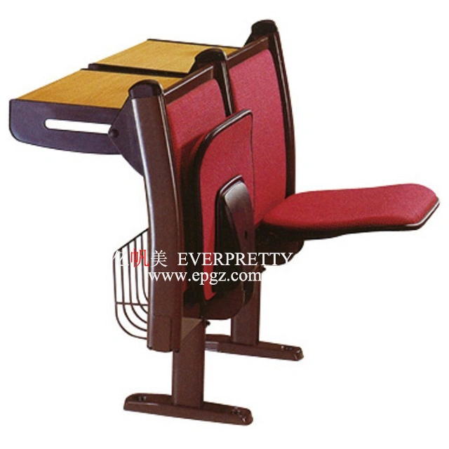 Classroom Step Chair Folding Table Chair for University Woodne Lecture Hall Chair
