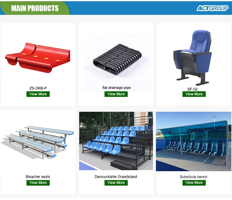 Anti-UV Plastic Folding Chair for Stadium, Soccer Stadium Tip up Seat, Gym VIP Chair