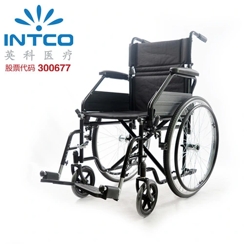 Basic Steel Manual Wheelchair Folding with Backrest Half-Folding
