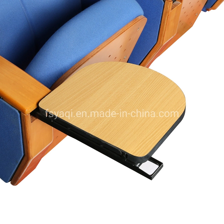 Metal Folding Chair Auditorium Seat with Wood Table (YA-08B)