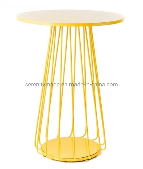 Stylish Creative Metal Furniture Cafe Bar Table Metal Wire Table