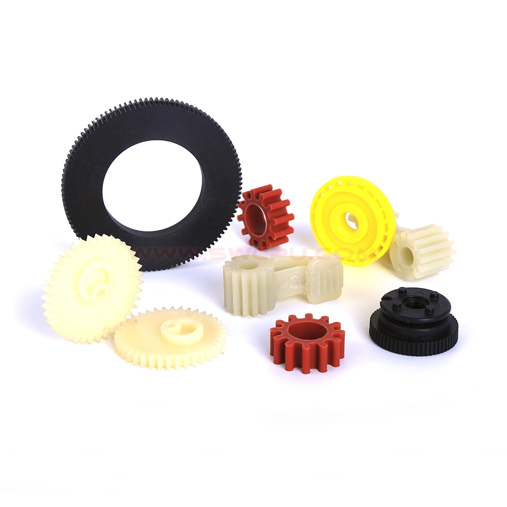 14 Tooth Black Derlin Round Plastic Pinion Gear for Electric Motor with Square Hole
