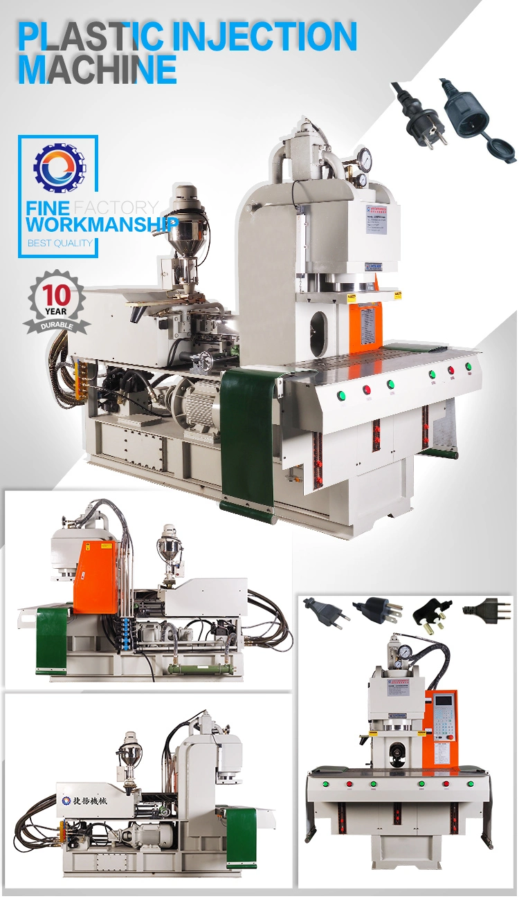 Power Plug Making Plastic Injection Machine with Sliding Tables