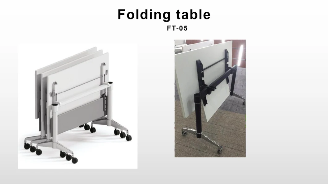 Modern Furniture School Classroom Movable Folding Training Desk Hotel Office Meeting Conference Flip Table