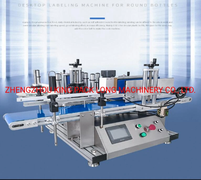 New Table Type Sticker Labeling Machine for Glass/Plastic Round Bottles