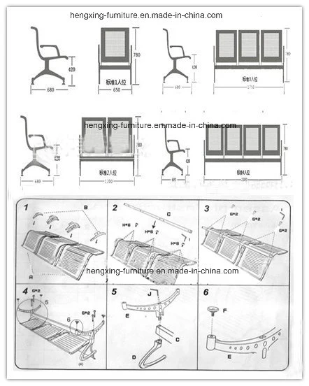 New Design Comfortable Fabric Folding Stock Hospital Chair (NA-PA61-2)