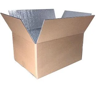 Catering Food Transport Fruit Boxes Aluminum Foil Folding Foam Insulated Carton