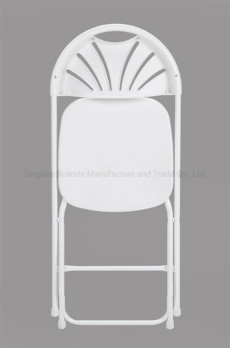 Wholesale Outdoor Furniture Portable Fan Shaped Folding Plastic Chair Flash Furniture Plastic Fan Back Folding Chair