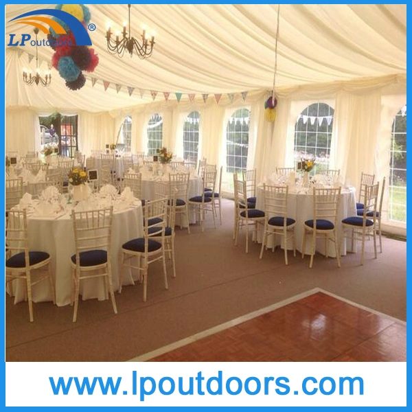 50m Length Big Party Tent with Chiavari Chairs and Foldable Tables for 1000 People