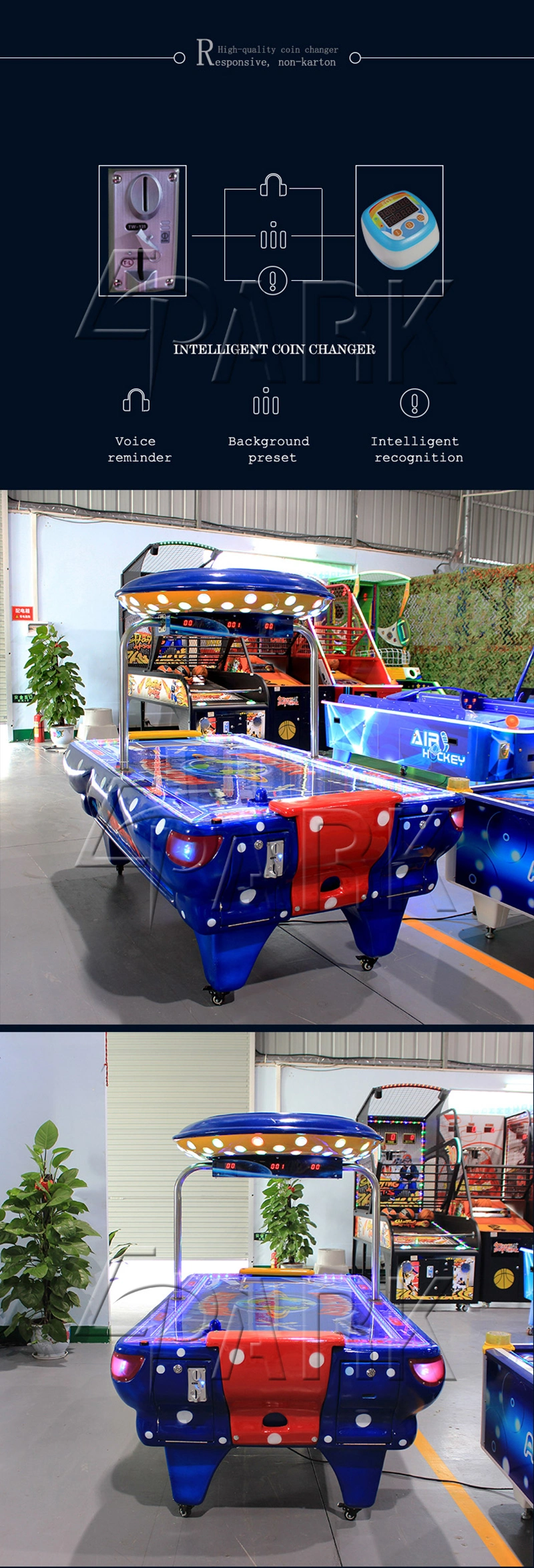 Commercial Sportcraft Four Foot Air Hockey Table Universe Hockey Table Indoor Sport Game Machine