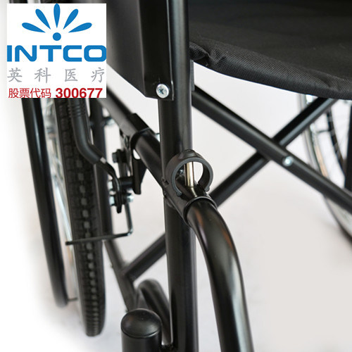 Functional Steel Manual Wheelchair Easy Folding with Backrest Half Folding