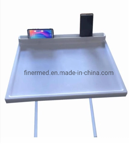 Table Mate Small Plastic Portable Adjustable Folding Bed Dining Table Tray