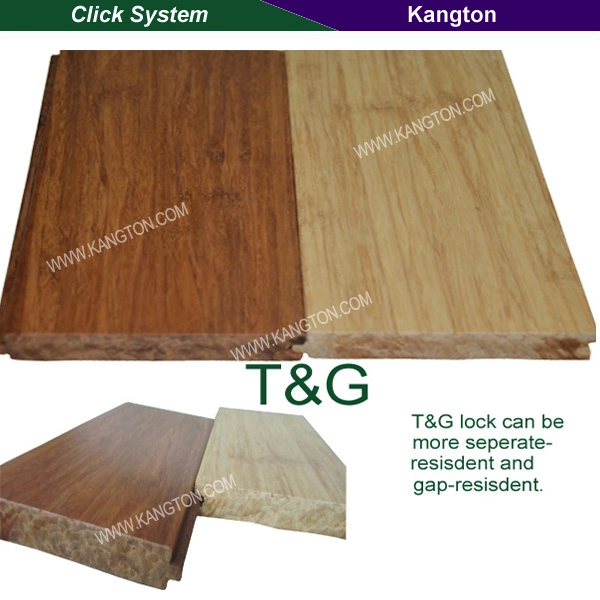 Natural Horizontal Click System Bamboo Flooring (bamboo flooring)