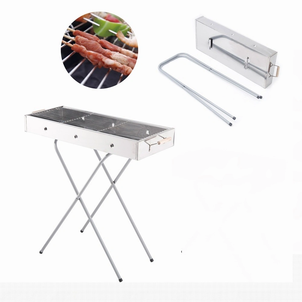 Large Garden Outdoor X-Shaped Portable Barbecue Tabletop Wild Charcoal BBQ Grills