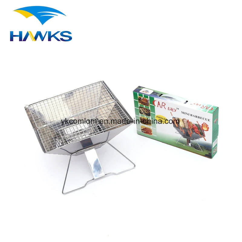 CL2C-ANS31A Comlom Charcoal BBQ Grill Stainless Steel Folding BBQ Grill