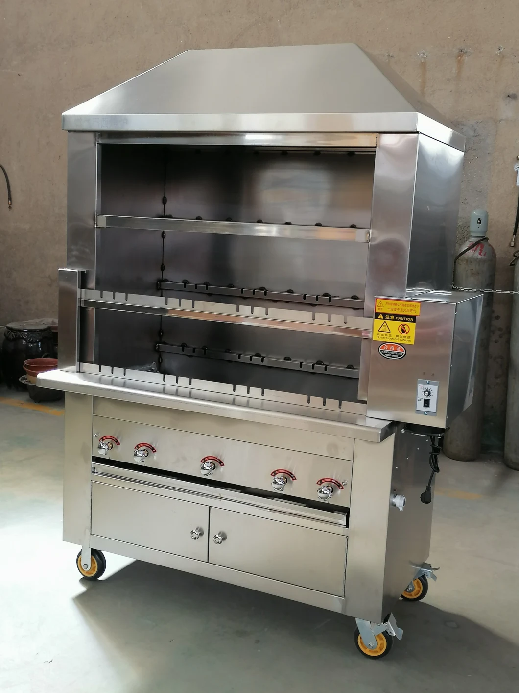 Commercial Restaurant Gas Electric Charcoal Type BBQ Brizallian Grill