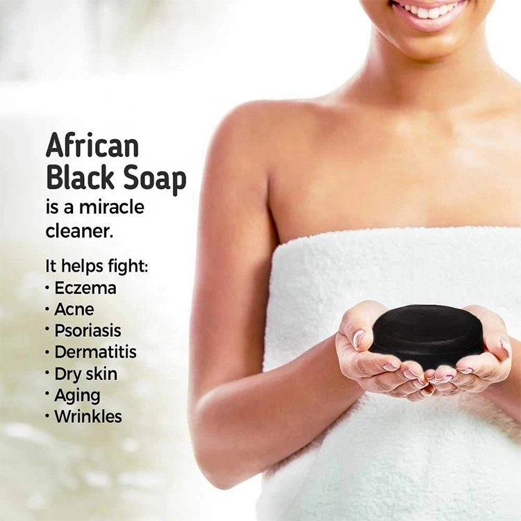 100% Natural and Organic Skin Care Bamboo Charcoal Whitening Handmade African Black Soap