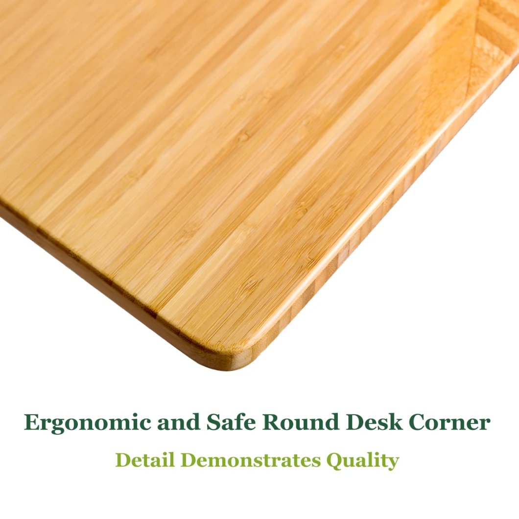 Natural Panel Colour Eco Friendly Bamboo Rectangular Desk Top Bamboo Table Board