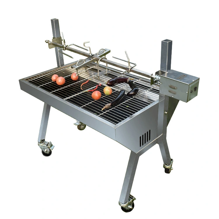 Electric Charcoal Lamb Spit Roaster BBQ Grill