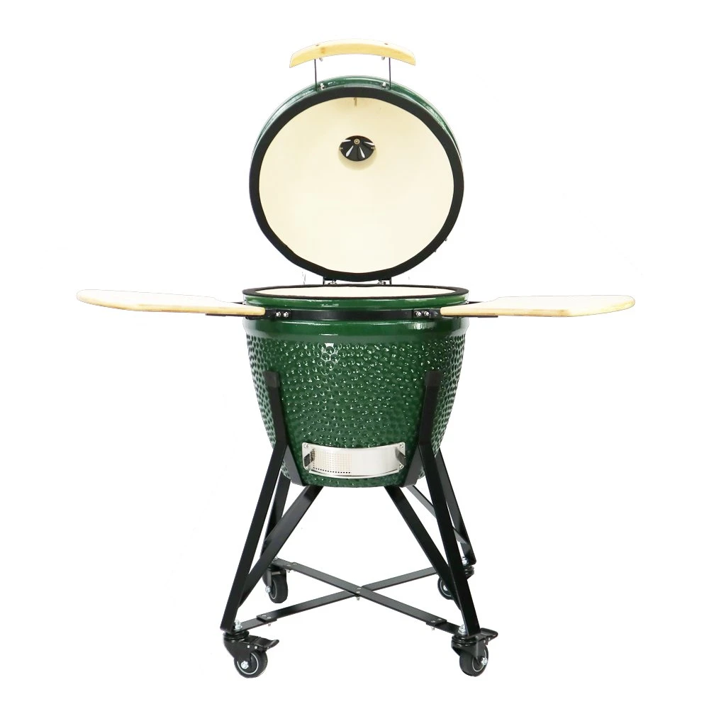 Topq Party BBQ Kamado Grill Cast Iron 21inch