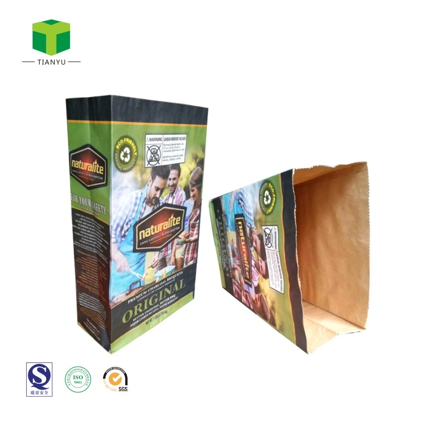 10kg 5kg Natural Hardwood Lump Charcoal Packing Paper Bag