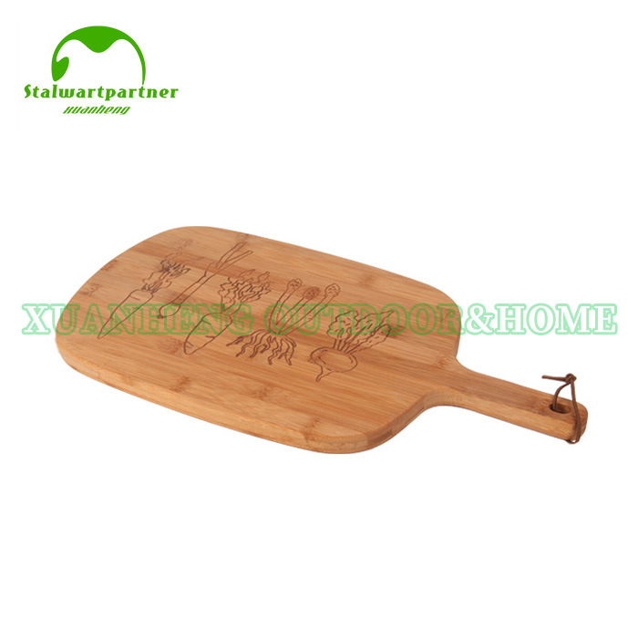 Bamboo Carbon Burning Vegetable Chopping Board Healthy Kitchen Cutting Board