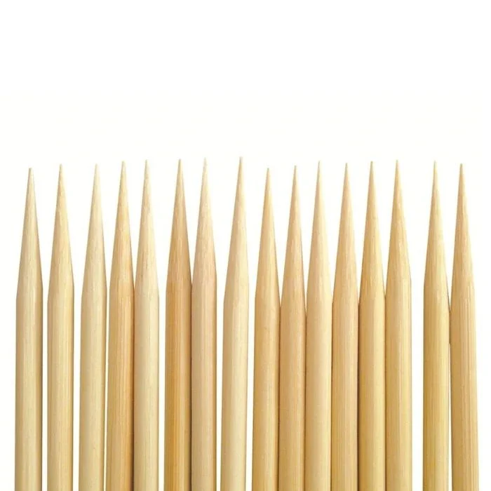 BBQ Round Bamboo Sticks and Skewers Bamboo BBQ