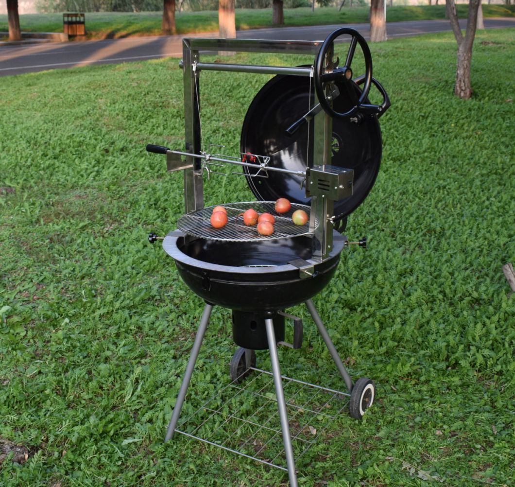 Camping Fire Portable Foldable Leg Black Charcoal BBQ Grill