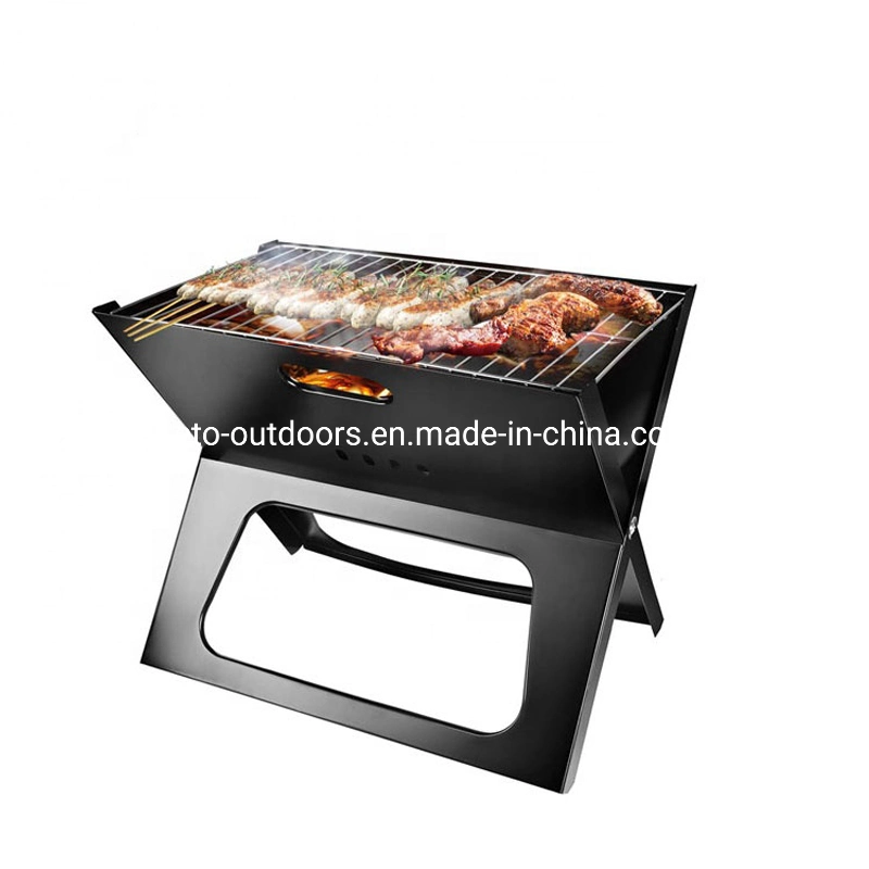 Stainless Steel Portable Folding Foldable Charcoal BBQ Grill for Camping & Picnic Barbecue Grill
