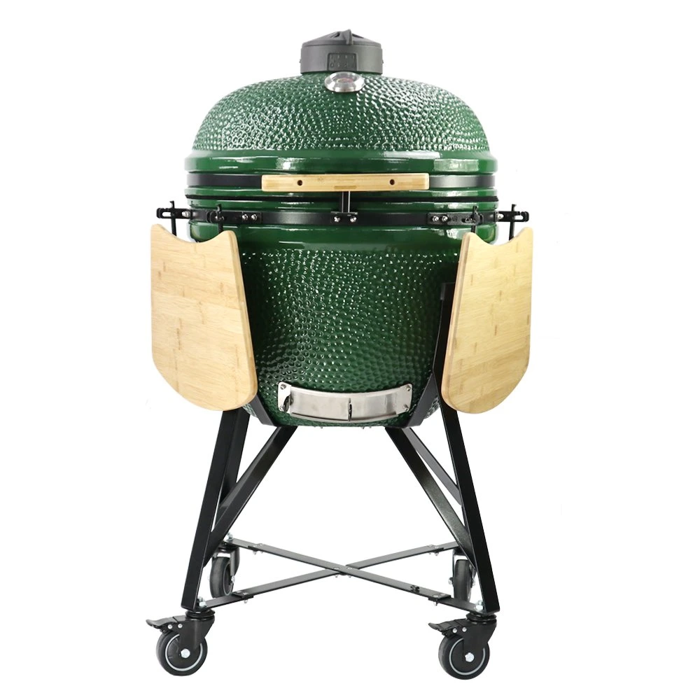 Topq Outdoor BBQ Kamado Grill Cast Iron 25inch