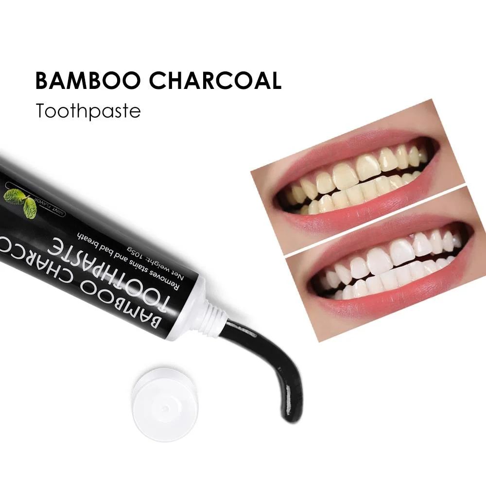 OEM Factory Bamboo Natural Activated Charcoal Oral Hygiene Dental Teeth Whitening Charcoal Toothpaste