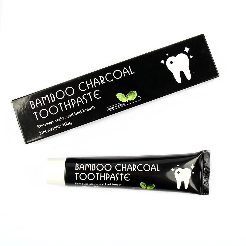 FDA Registered 105g Charcoal Teeth Whitening Bamboo Charcoal Toothpaste Manufacturer with Private Label