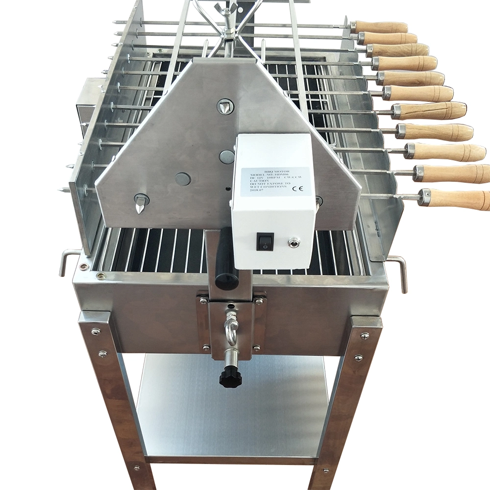 Restaurant Commercial Rotating Charcoal Grill for Sale Charcoal Barbecue Grill