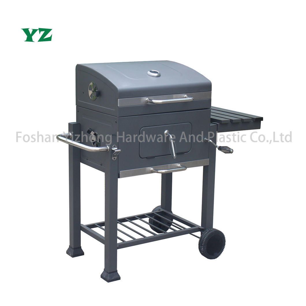 24inch Adjustable Height Charcoal BBQ Grill