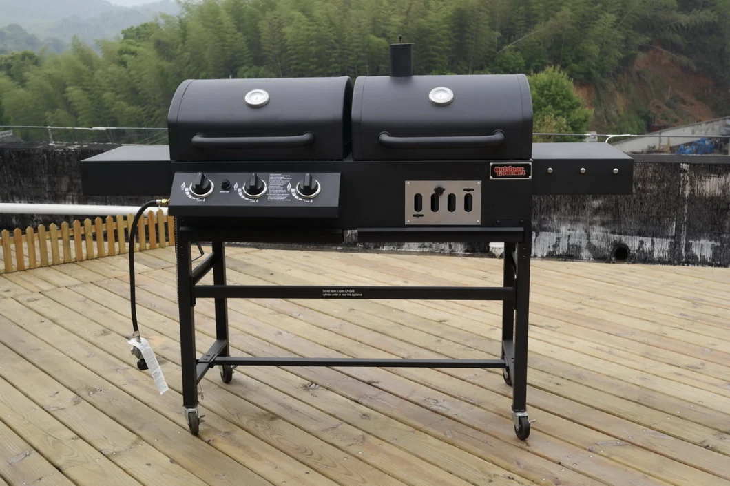 New Design Charcoal and Gas Grill Combo