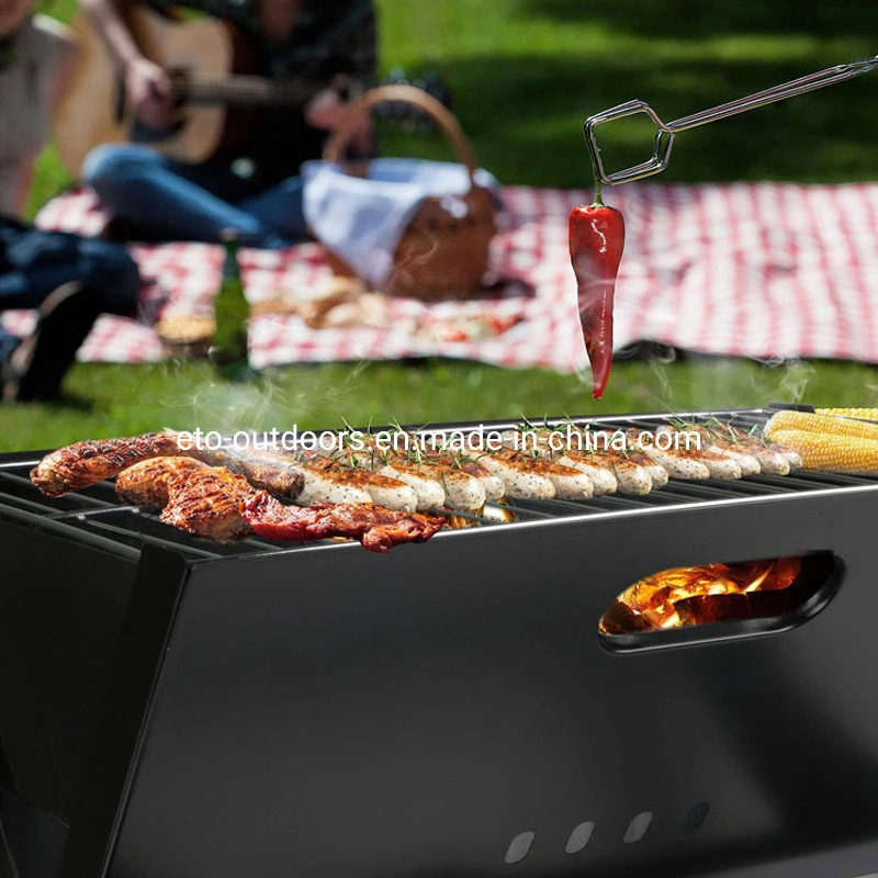 Stainless Steel Portable Folding Foldable Charcoal BBQ Grill for Camping & Picnic Barbecue Grill