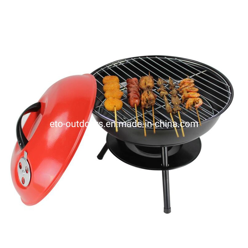 14 Inch Portable Small Szie Apple Barbecue Charcoal Grill Kettle BBQ Grill
