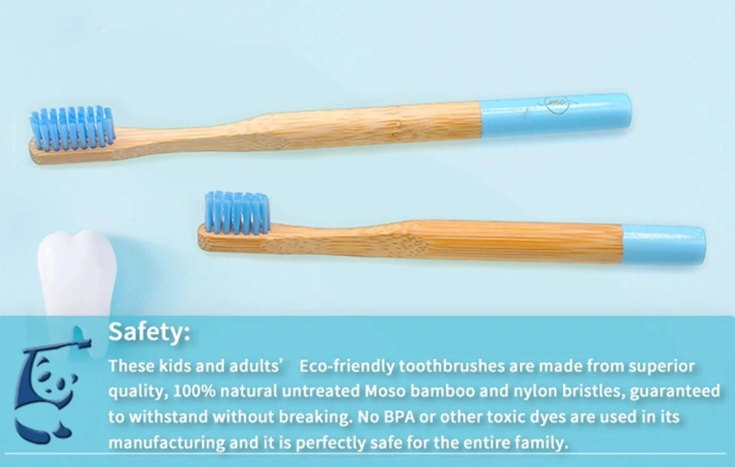 Eco- Friendly Biodegrable Charcoal Bristles OEM Bamboo Adult/Kids Bamboo Toothbrush Charcoal Soft Toothbrush