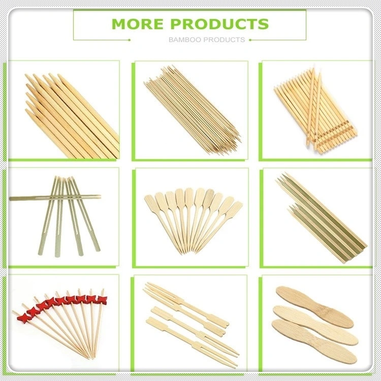 Superior Natural China Food Kebab Natural Color Bamboo Sticks for Picnic&BBQ